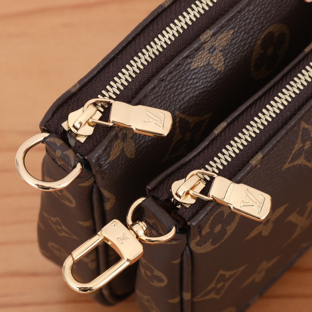 Louis Vuitton CAPUCINES classic canvas textured leather exquisite hardware shoulder strap handbag Louis Vuitton CAPUCINES classic canvas textured leather exquisite hardware shoulder strap handbag