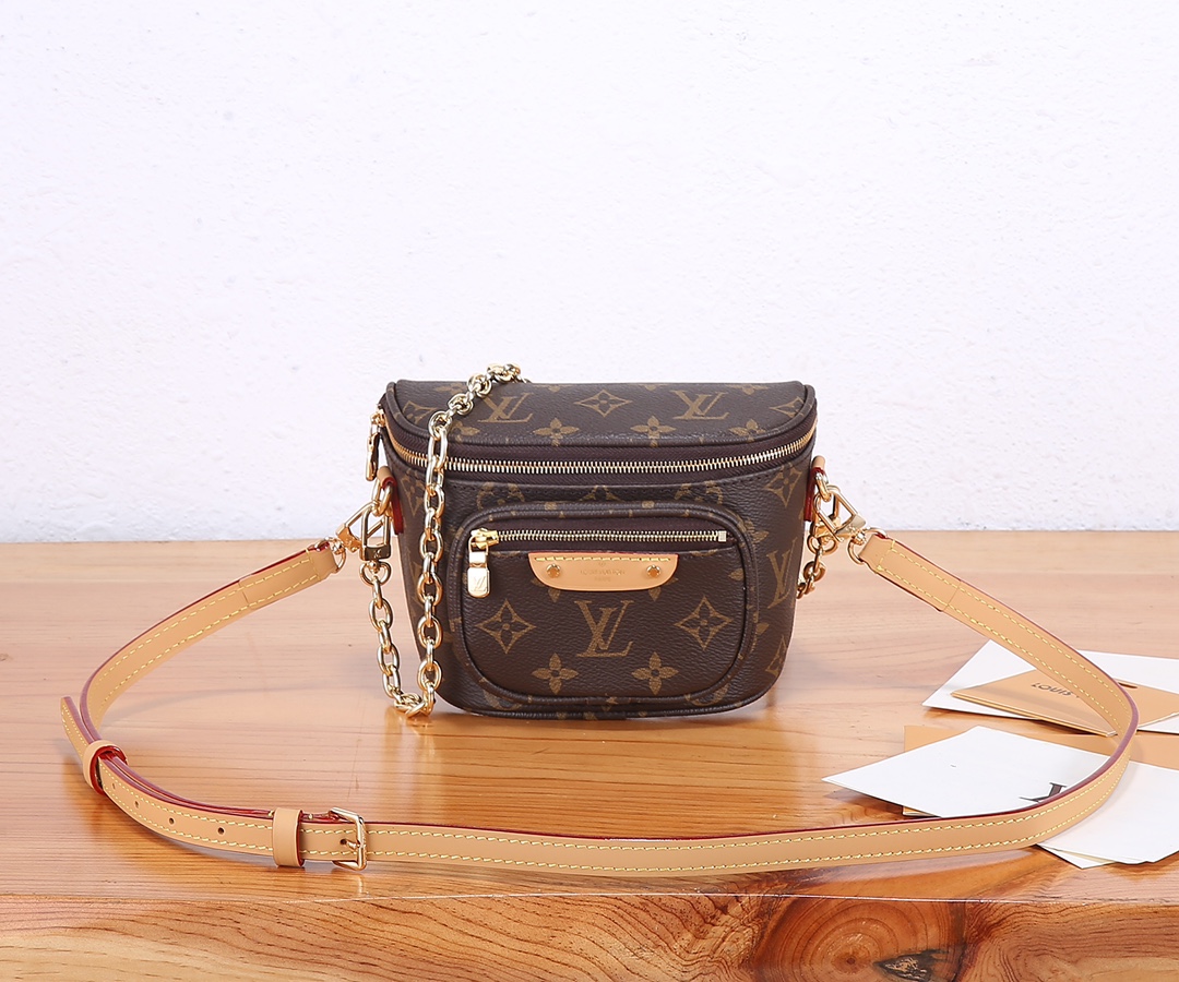 Louis Vuitton Classic Canvas Textured Leather Exquisite Hardware Shoulder Crossbody Handbag Louis Vuitton Classic Canvas Textured Leather Exquisite Hardware Shoulder Crossbody Handbag