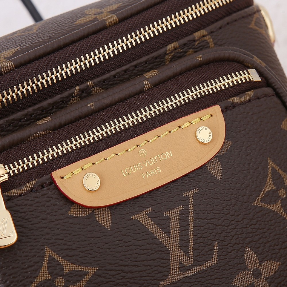 Louis Vuitton Classic Canvas Textured Leather Exquisite Hardware Shoulder Crossbody Handbag Louis Vuitton Classic Canvas Textured Leather Exquisite Hardware Shoulder Crossbody Handbag