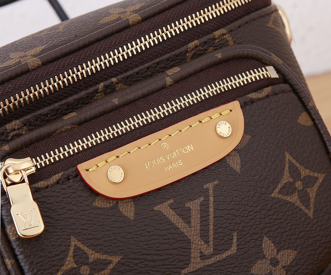 Louis Vuitton Classic Canvas Textured Leather Exquisite Hardware Shoulder Crossbody Handbag Louis Vuitton Classic Canvas Textured Leather Exquisite Hardware Shoulder Crossbody Handbag