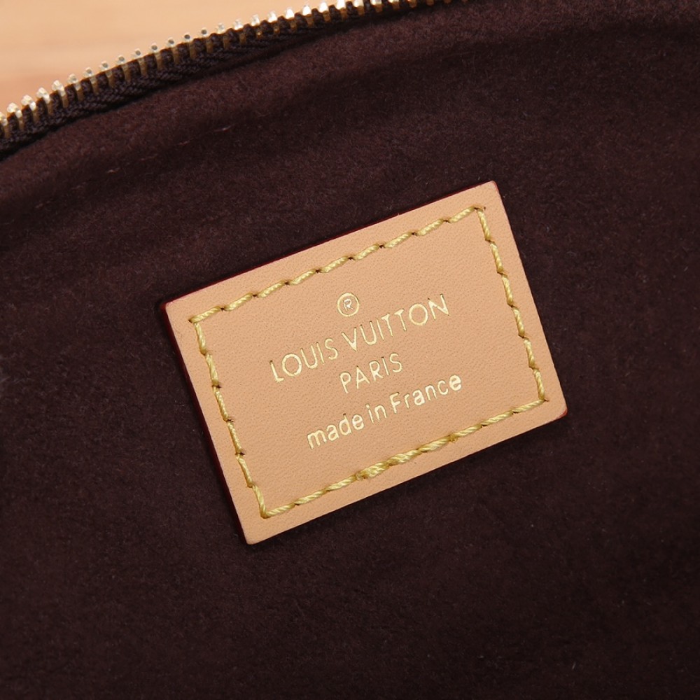 Louis Vuitton Classic Canvas Textured Leather Exquisite Hardware Shoulder Crossbody Handbag Louis Vuitton Classic Canvas Textured Leather Exquisite Hardware Shoulder Crossbody Handbag