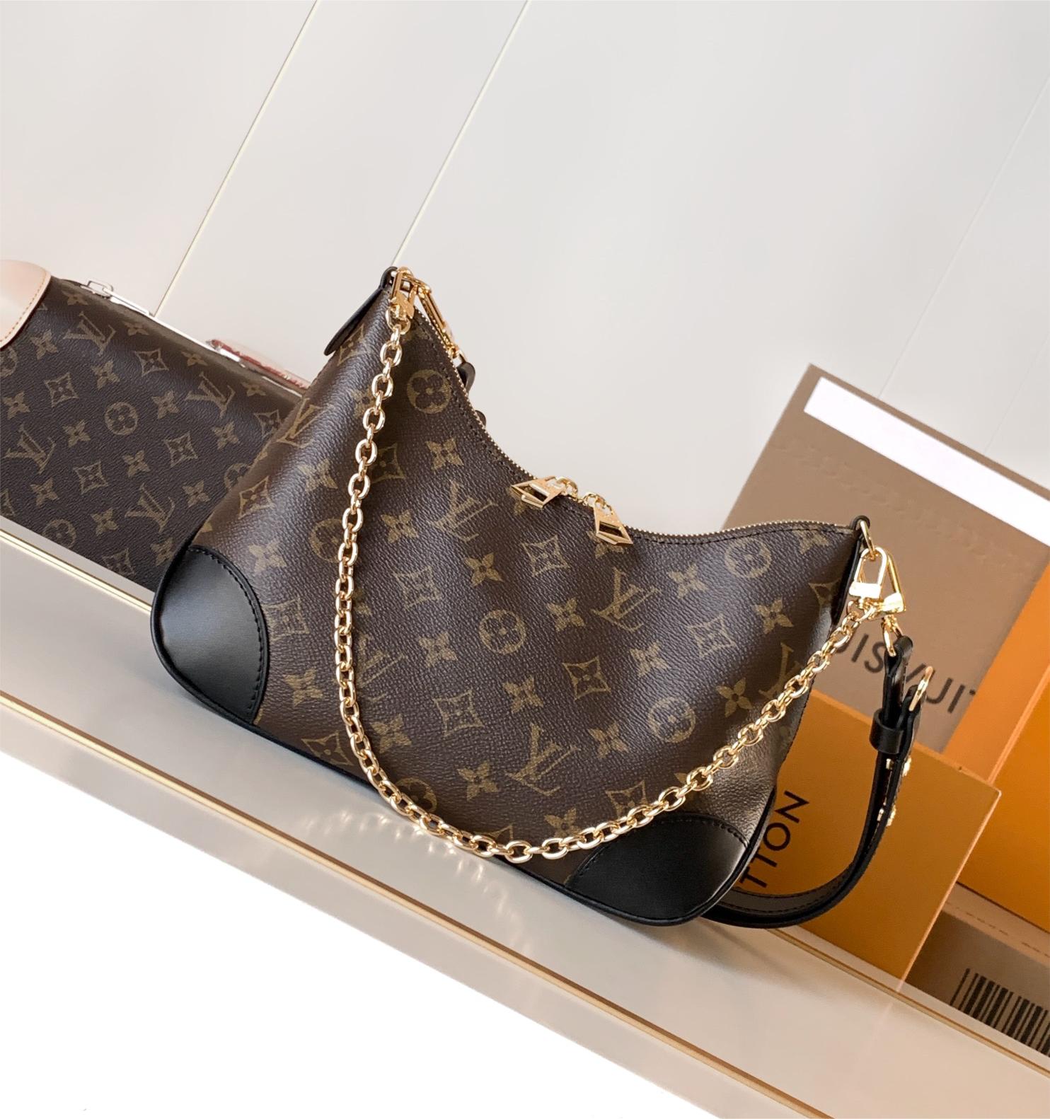 Louis Vuitton ONTHEGO classic small handbag canvas pattern hardware chain shoulder strap handbag Louis Vuitton ONTHEGO classic small handbag canvas pattern hardware chain shoulder strap handbag