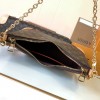 Louis Vuitton ONTHEGO classic small canvas pattern hardware chain shoulder strap handbag Louis Vuitton ONTHEGO classic small canvas pattern hardware chain shoulder strap handbag