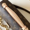 Louis Vuitton Petite Malle canvas pattern hardware chain shoulder strap handbag Louis Vuitton Petite Malle canvas pattern hardware chain shoulder strap handbag