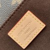 Louis Vuitton Petite Malle canvas pattern hardware chain shoulder strap handbag Louis Vuitton Petite Malle canvas pattern hardware chain shoulder strap handbag
