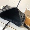 Louis Vuitton Pochette Métis Medium Black Leather Hardware Chain Shoulder Strap Handbag Louis Vuitton Pochette Métis Medium Black Leather Hardware Chain Shoulder Strap Handbag