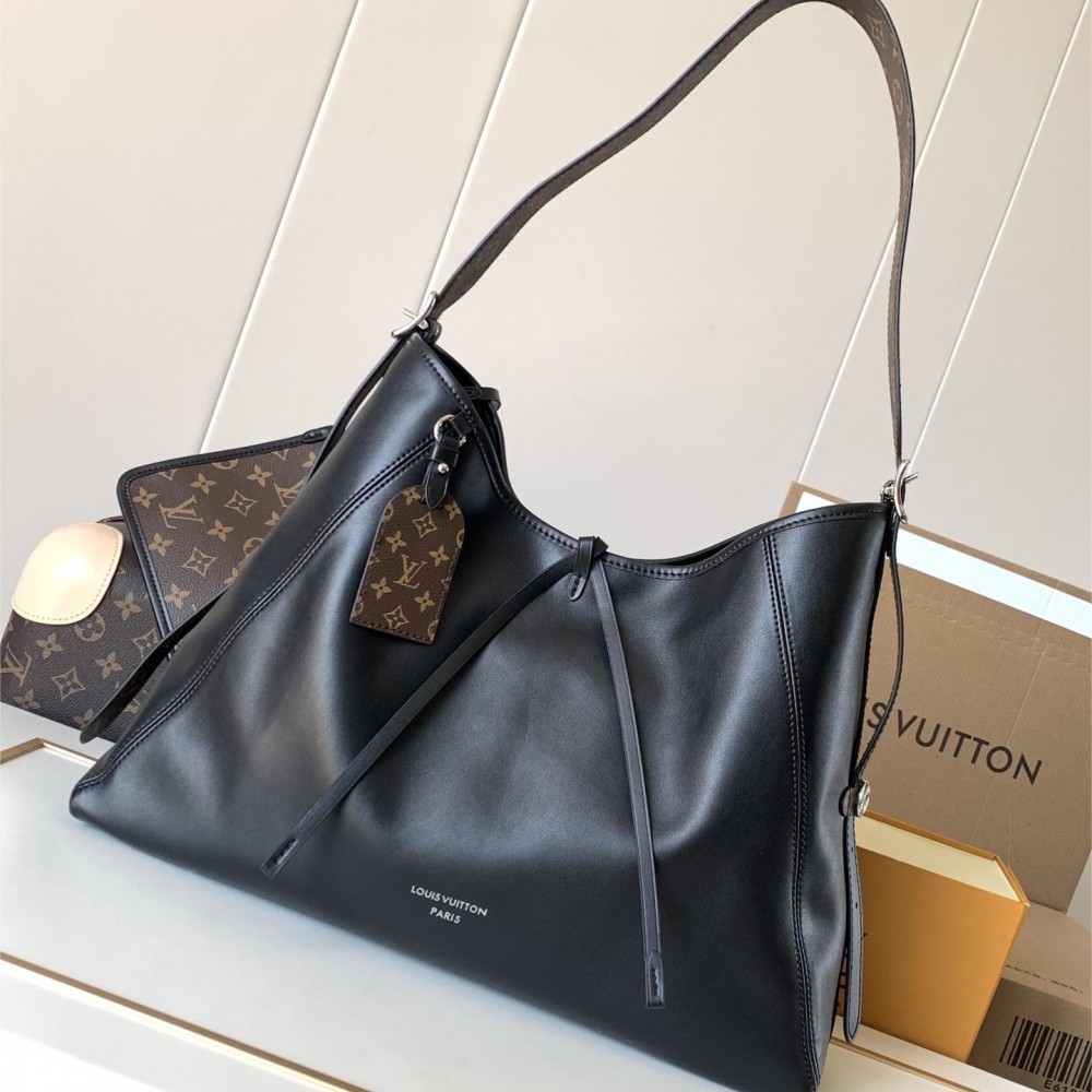 Louis Vuitton Pochette Métis Large Black Leather Hardware Chain Shoulder Strap Handbag Louis Vuitton Pochette Métis Large Black Leather Hardware Chain Shoulder Strap Handbag