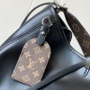 Louis Vuitton Pochette Métis Large Black Leather Hardware Chain Shoulder Strap Handbag Louis Vuitton Pochette Métis Large Black Leather Hardware Chain Shoulder Strap Handbag