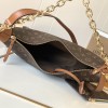 Louis Vuitton Loop Large Leather Canvas Textured Hardware Chain Shoulder Strap Handbag Louis Vuitton Loop Large Leather Canvas Textured Hardware Chain Shoulder Strap Handbag