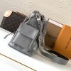 Louis Vuitton POCHETTE MÉTIS leather silver textured chain shoulder strap handbag Louis Vuitton POCHETTE MÉTIS leather silver textured chain shoulder strap handbag