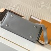 Louis Vuitton POCHETTE MÉTIS leather silver textured chain shoulder strap handbag Louis Vuitton POCHETTE MÉTIS leather silver textured chain shoulder strap handbag