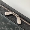 Louis Vuitton Classic Black Leather Canvas Textured Shoulder Strap Tote Louis Vuitton Classic Black Leather Canvas Textured Shoulder Strap Tote