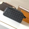 Louis Vuitton classic black leather square textured tote bag Louis Vuitton classic black leather square textured tote bag