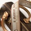 Louis Vuitton Nano Speedy Classic Brown Leather Canvas Textured Shoulder Strap Tote Louis Vuitton Nano Speedy Classic Brown Leather Canvas Textured Shoulder Strap Tote