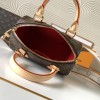 Louis Vuitton Nano Speedy Classic Brown Leather Canvas Textured Shoulder Strap Tote Louis Vuitton Nano Speedy Classic Brown Leather Canvas Textured Shoulder Strap Tote