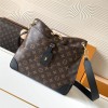 Louis Vuitton Canvas Textured Black Shoulder Bucket Bag Louis Vuitton Canvas Textured Black Shoulder Bucket Bag