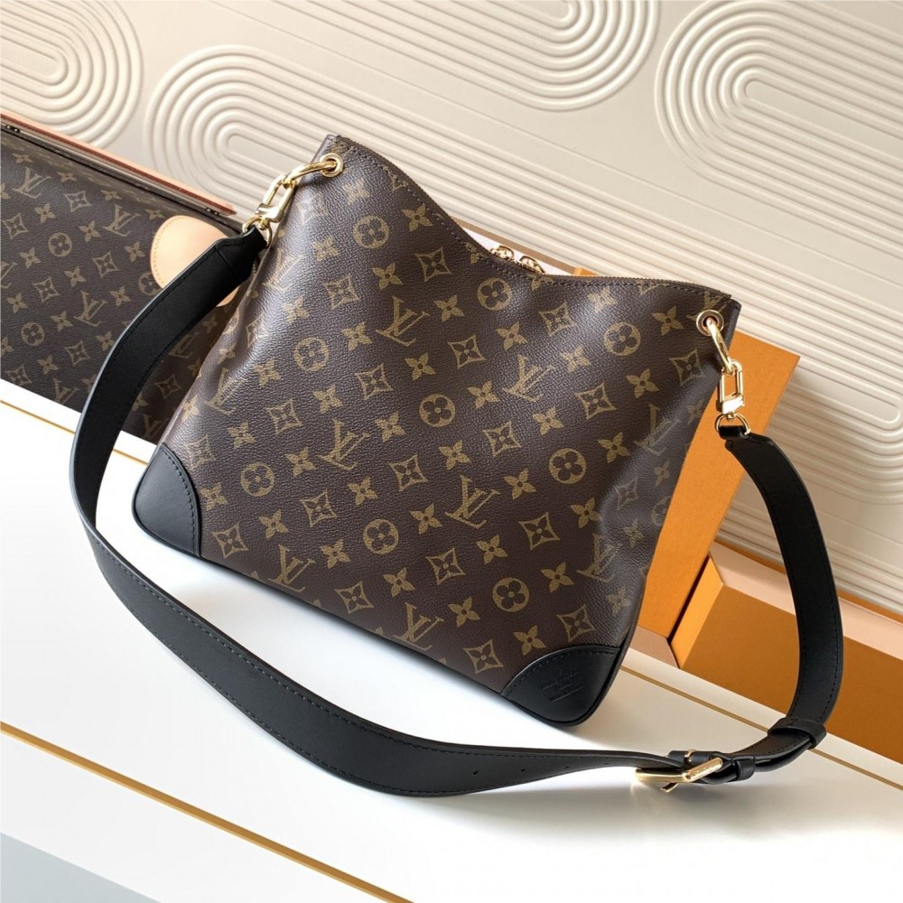 Louis Vuitton Canvas Textured Black Shoulder Bucket Bag Louis Vuitton Canvas Textured Black Shoulder Bucket Bag