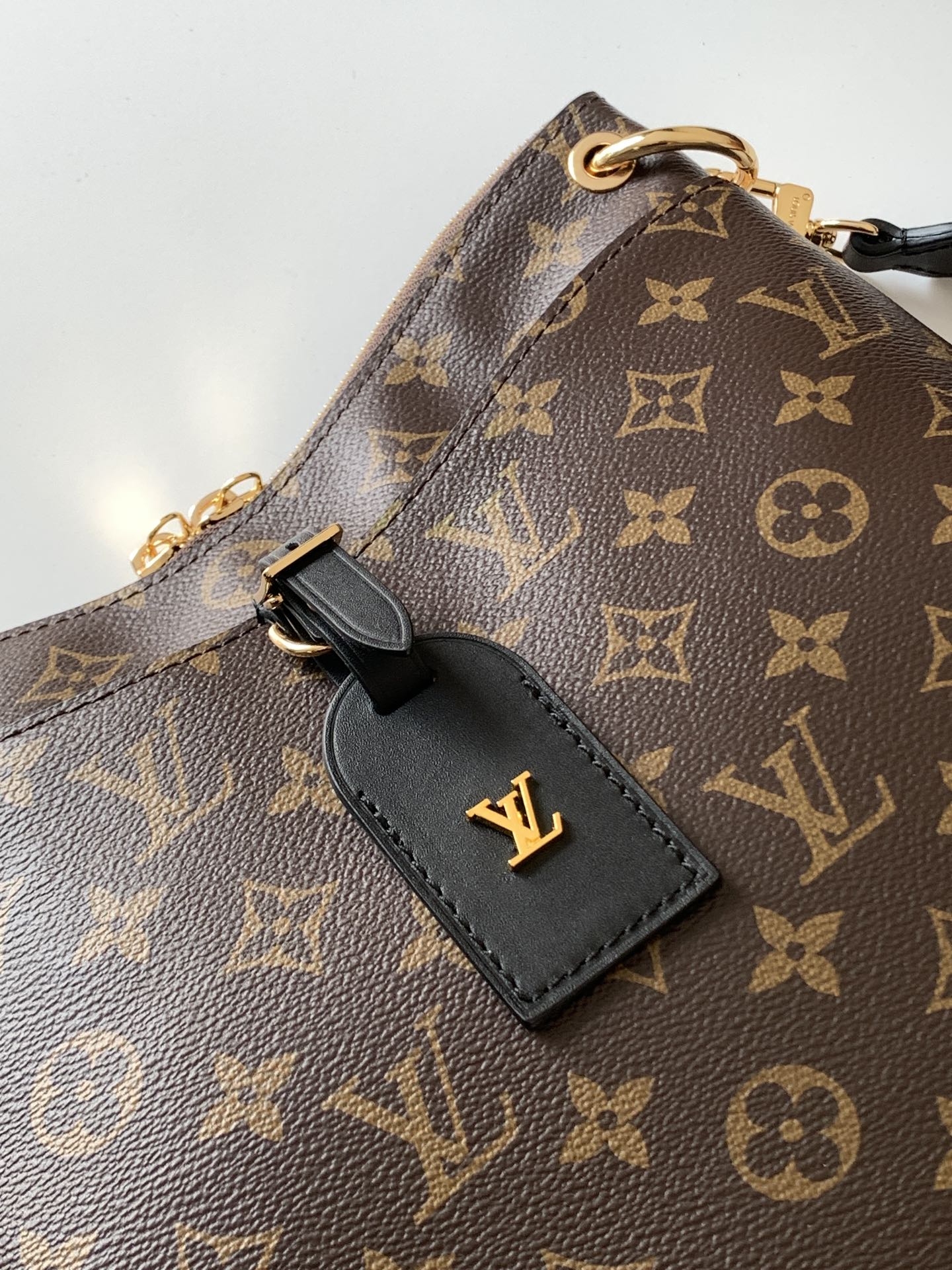Louis Vuitton Canvas Textured Black Shoulder Bucket Bag Louis Vuitton Canvas Textured Black Shoulder Bucket Bag