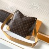 Louis Vuitton canvas textured yellow trim black shoulder strap bucket bag Louis Vuitton canvas textured yellow trim black shoulder strap bucket bag