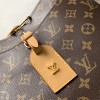 Louis Vuitton canvas textured yellow trim black shoulder strap bucket bag Louis Vuitton canvas textured yellow trim black shoulder strap bucket bag