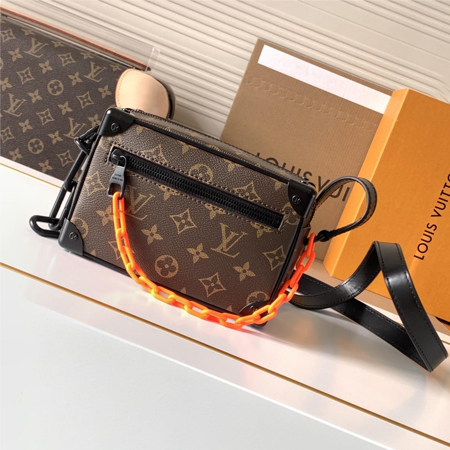 Louis Vuitton Side Trunk Orange Chain Tote Louis Vuitton Side Trunk Orange Chain Tote