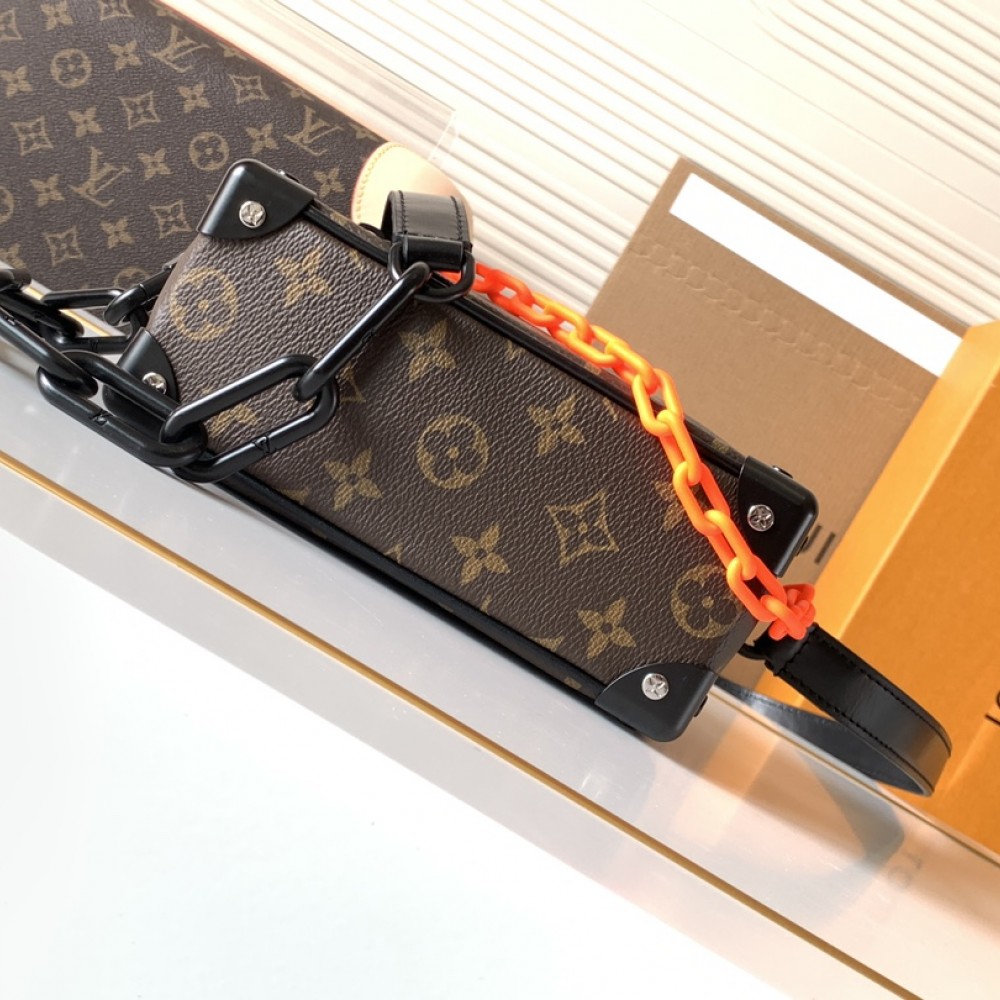Louis Vuitton Side Trunk Orange Chain Tote Louis Vuitton Side Trunk Orange Chain Tote