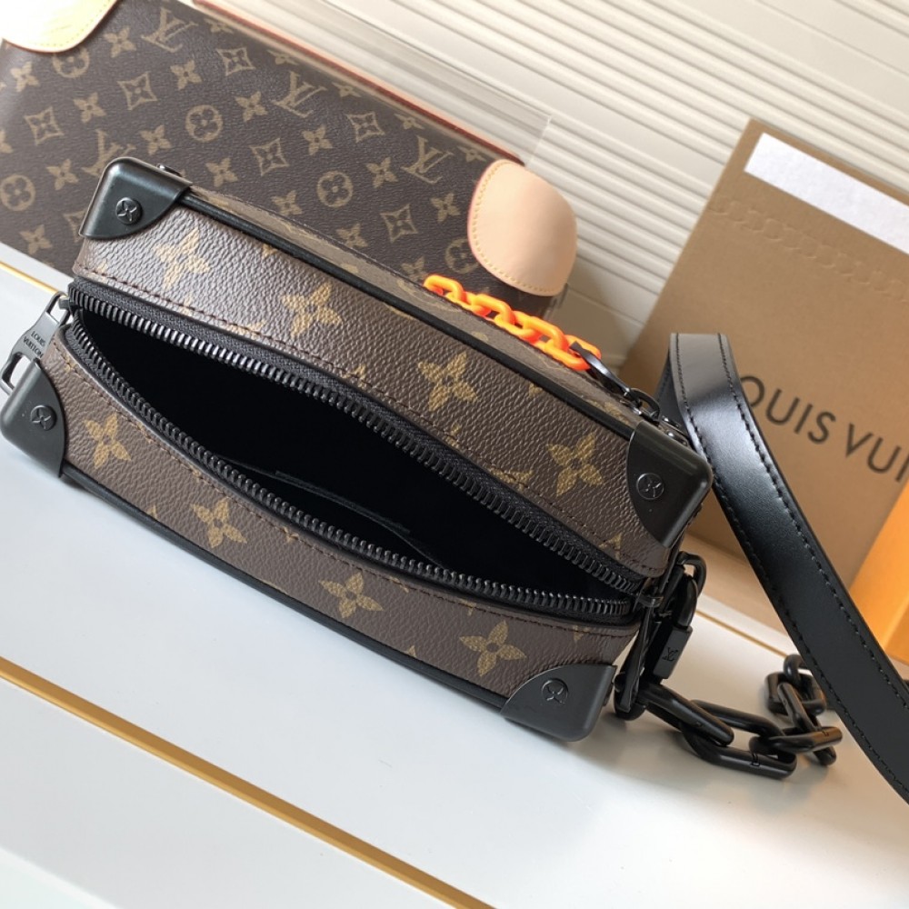 Louis Vuitton Side Trunk Orange Chain Tote Louis Vuitton Side Trunk Orange Chain Tote