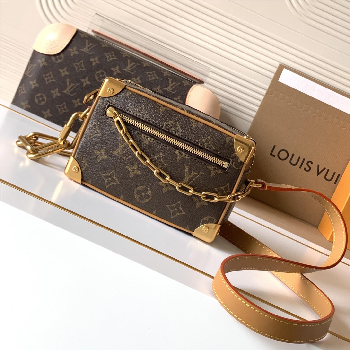 Louis Vuitton Side Trunk Gold Chain Tote Louis Vuitton Side Trunk Gold Chain Tote