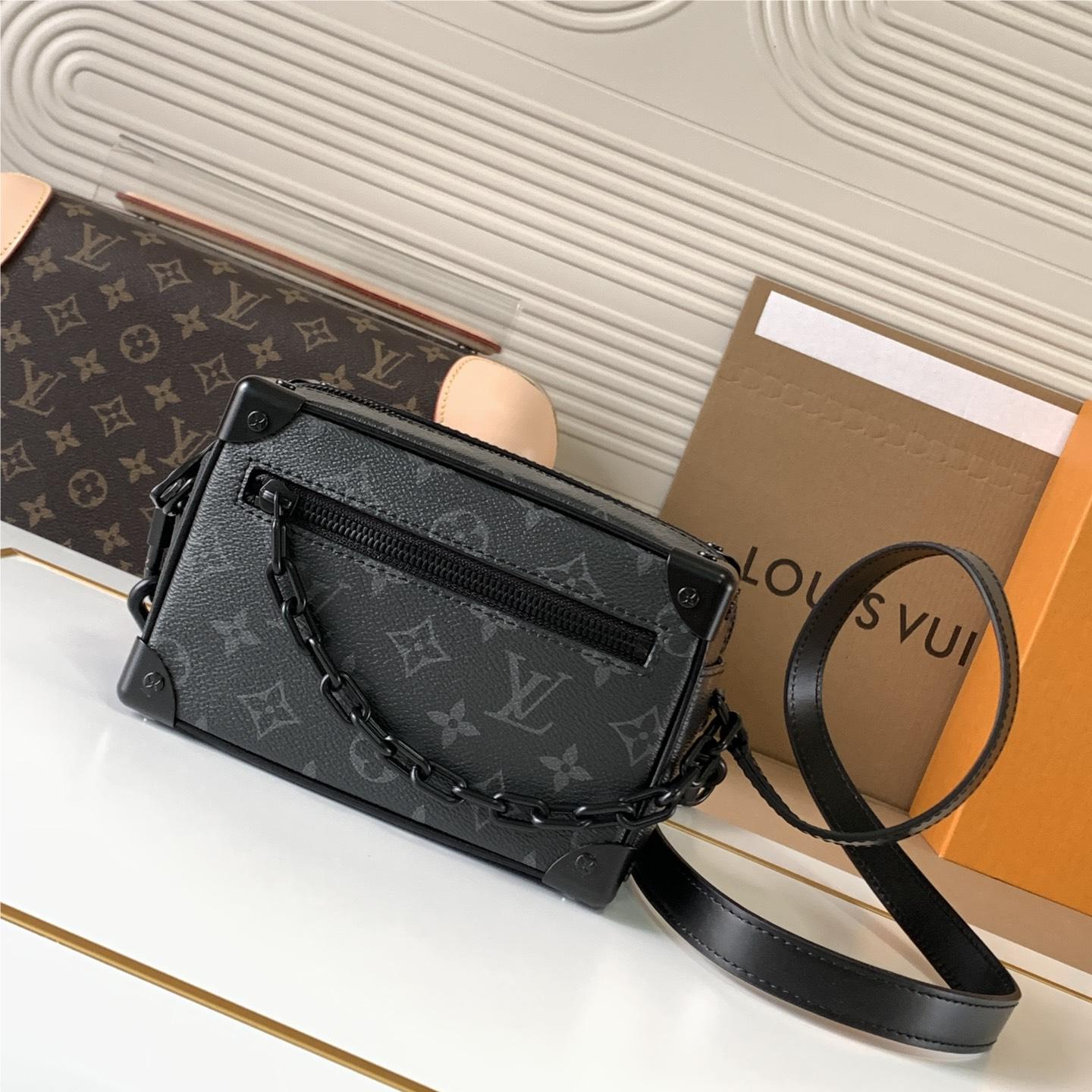 Louis Vuitton Side Trunk Black Chain Tote Louis Vuitton Side Trunk Black Chain Tote