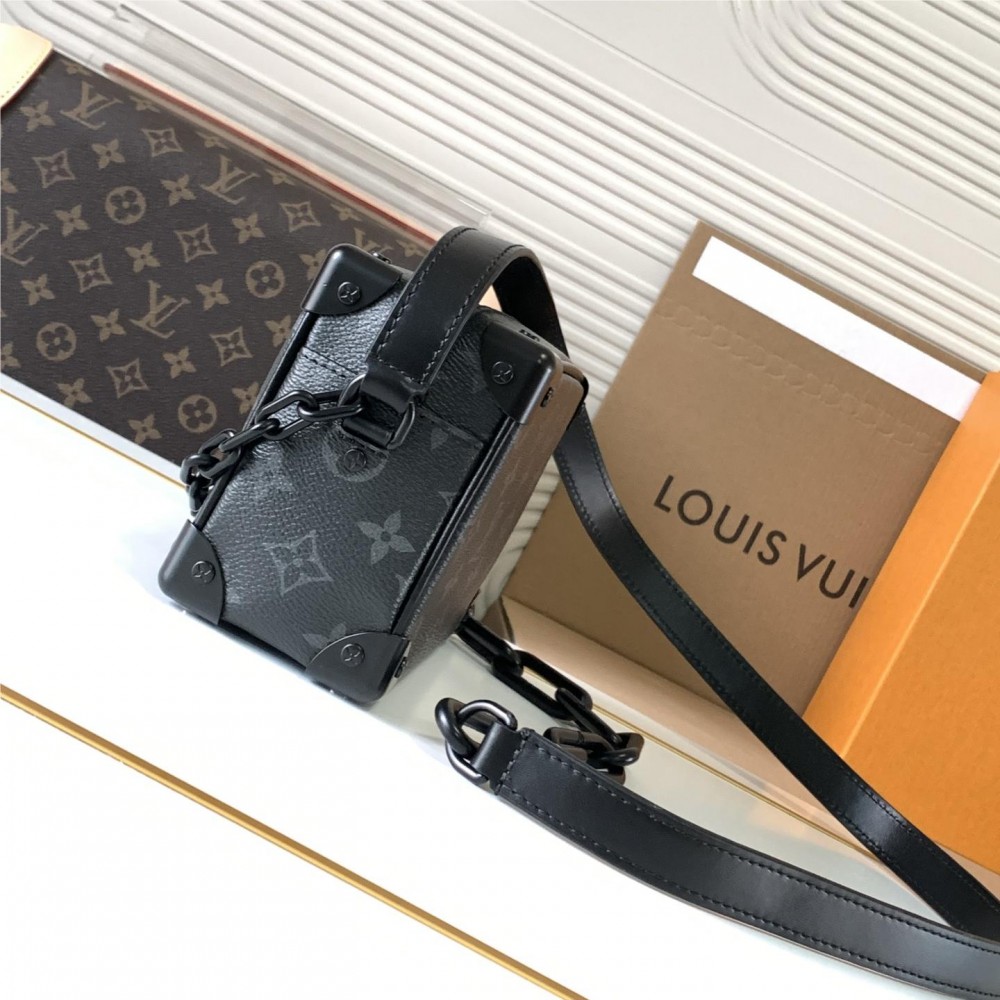 Louis Vuitton Side Trunk Black Chain Tote Louis Vuitton Side Trunk Black Chain Tote