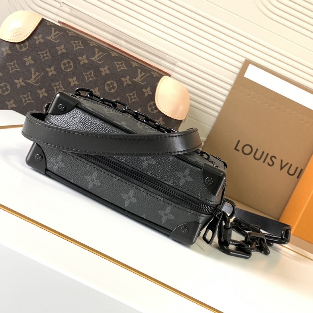 Louis Vuitton Side Trunk Black Chain Tote Louis Vuitton Side Trunk Black Chain Tote