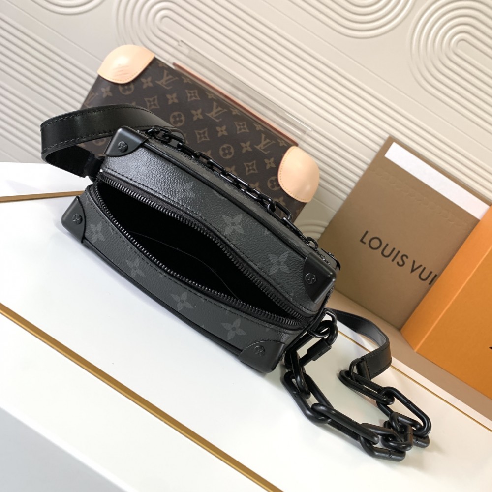 Louis Vuitton Side Trunk Black Chain Tote Louis Vuitton Side Trunk Black Chain Tote