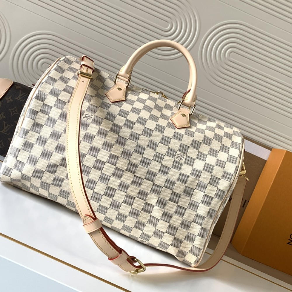 Louis Vuitton Speedy 30 Large Classic Black and White Square Bag Louis Vuitton Speedy 30 Large Classic Black and White Square Bag