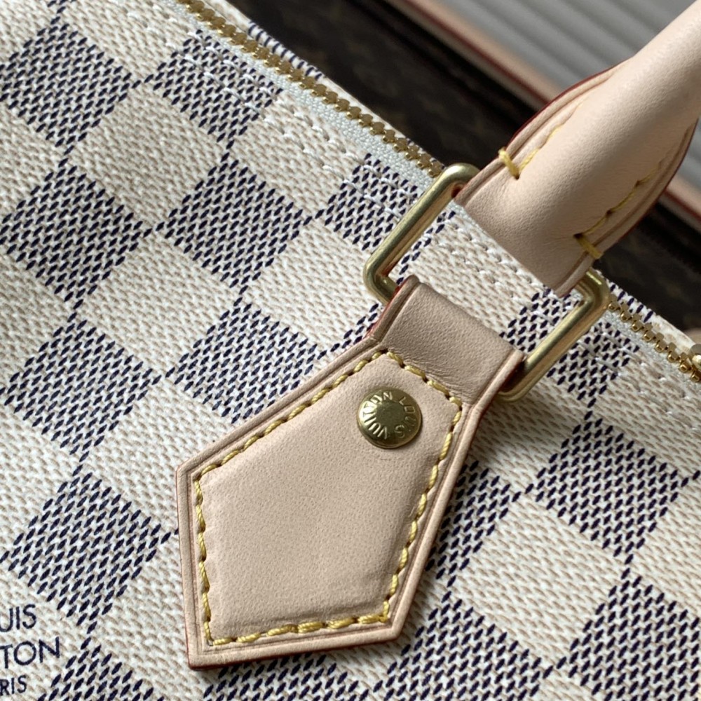 Louis Vuitton Speedy 30 Medium Fresh Blue and White Square Handbag Louis Vuitton Speedy 30 Medium Fresh Blue and White Square Handbag