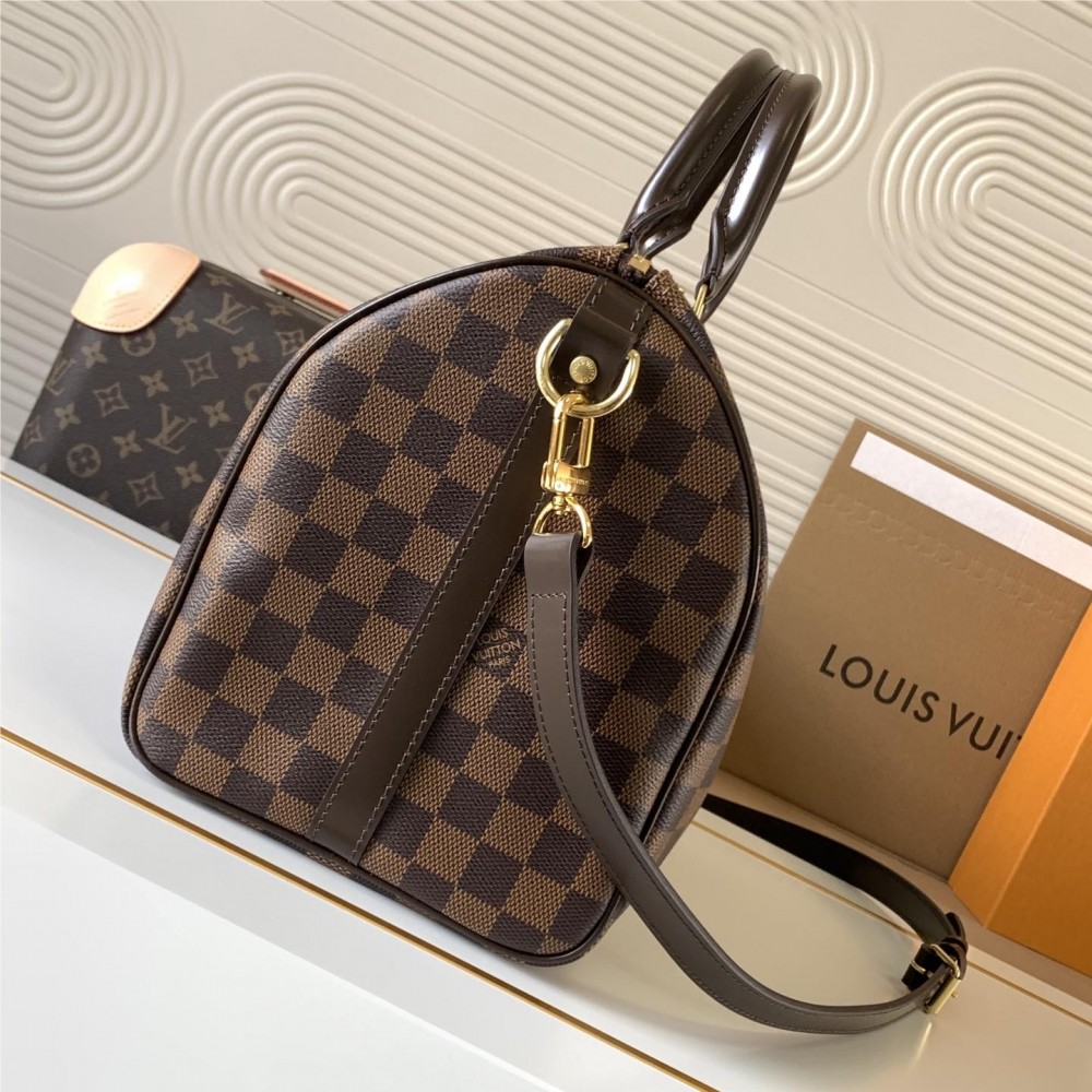 Louis Vuitton Speedy 30 Medium Classic Black and White Square Bag Louis Vuitton Speedy 30 Medium Classic Black and White Square Bag