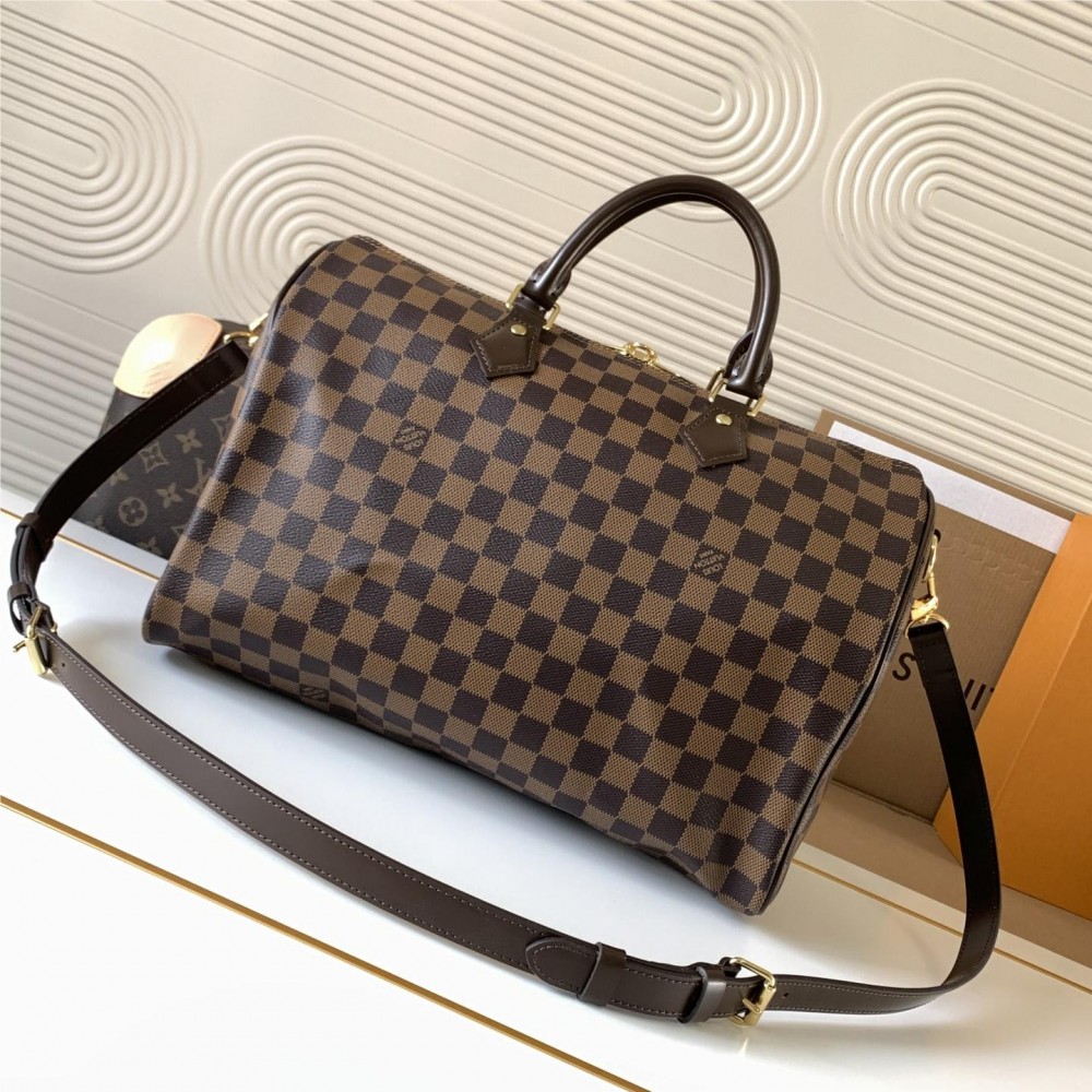 Louis Vuitton Speedy 30 Large Classic Black and White Square Bag Louis Vuitton Speedy 30 Large Classic Black and White Square Bag