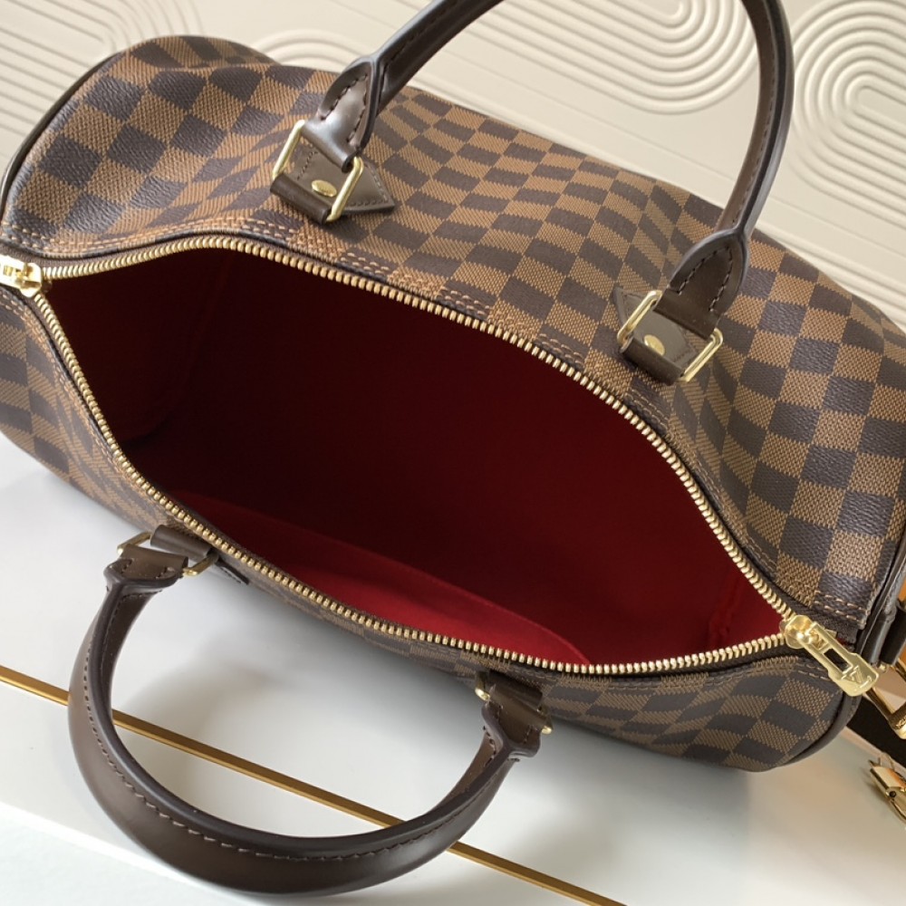 Louis Vuitton Speedy 30 Large Classic Black and White Square Bag Louis Vuitton Speedy 30 Large Classic Black and White Square Bag