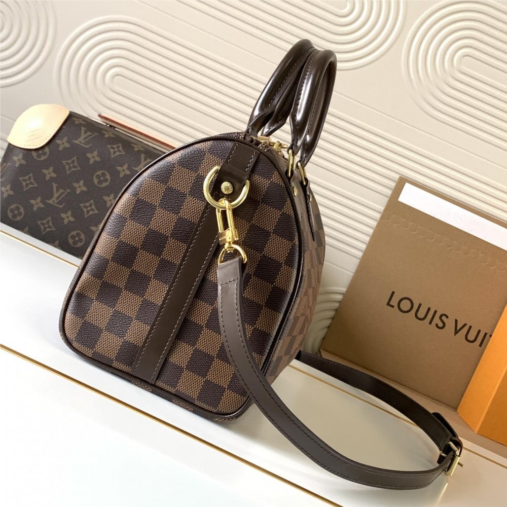 Louis Vuitton Speedy 30 Small Classic Black and White Square Bag Louis Vuitton Speedy 30 Small Classic Black and White Square Bag