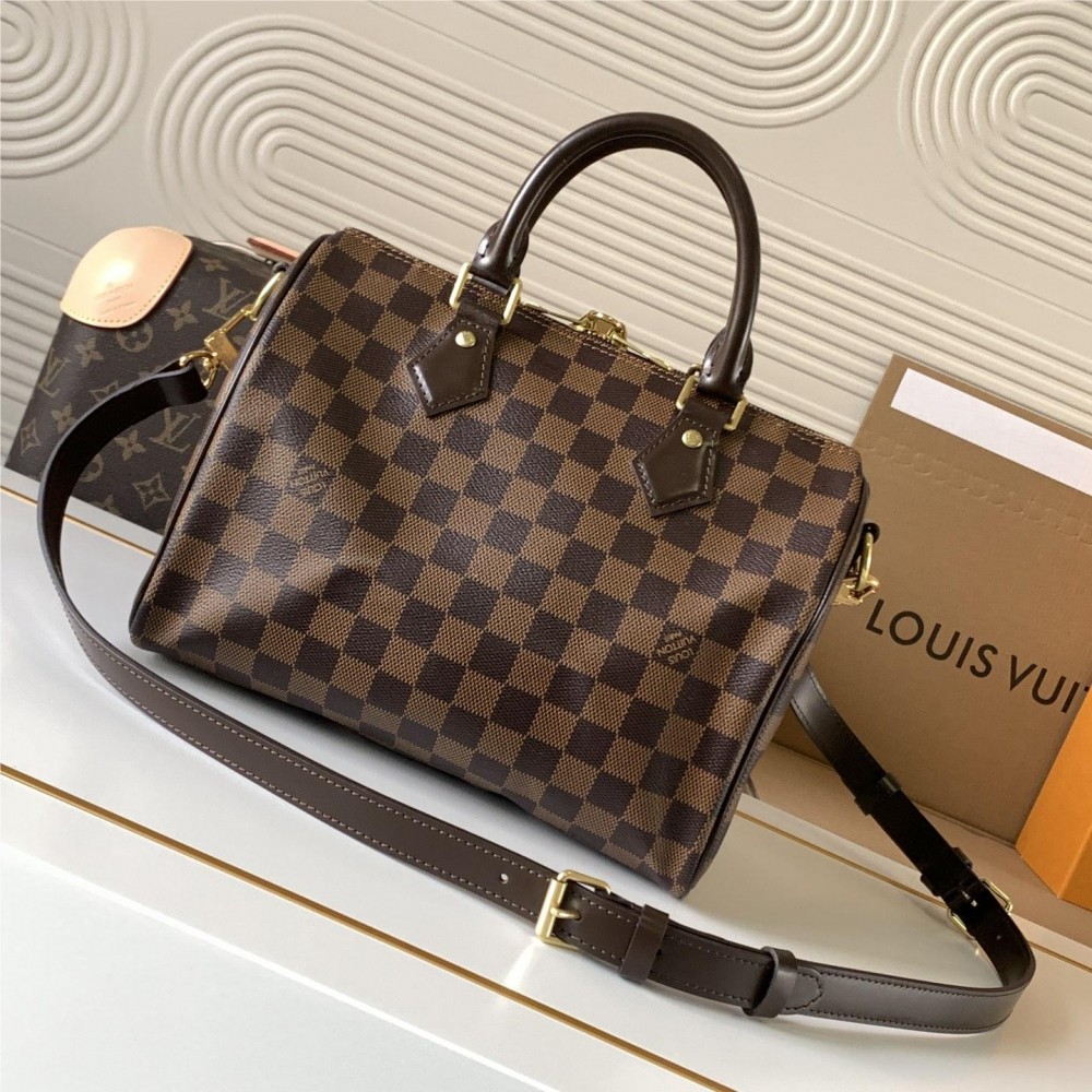 Louis Vuitton Speedy 30 Small Classic Black and White Square Bag Louis Vuitton Speedy 30 Small Classic Black and White Square Bag