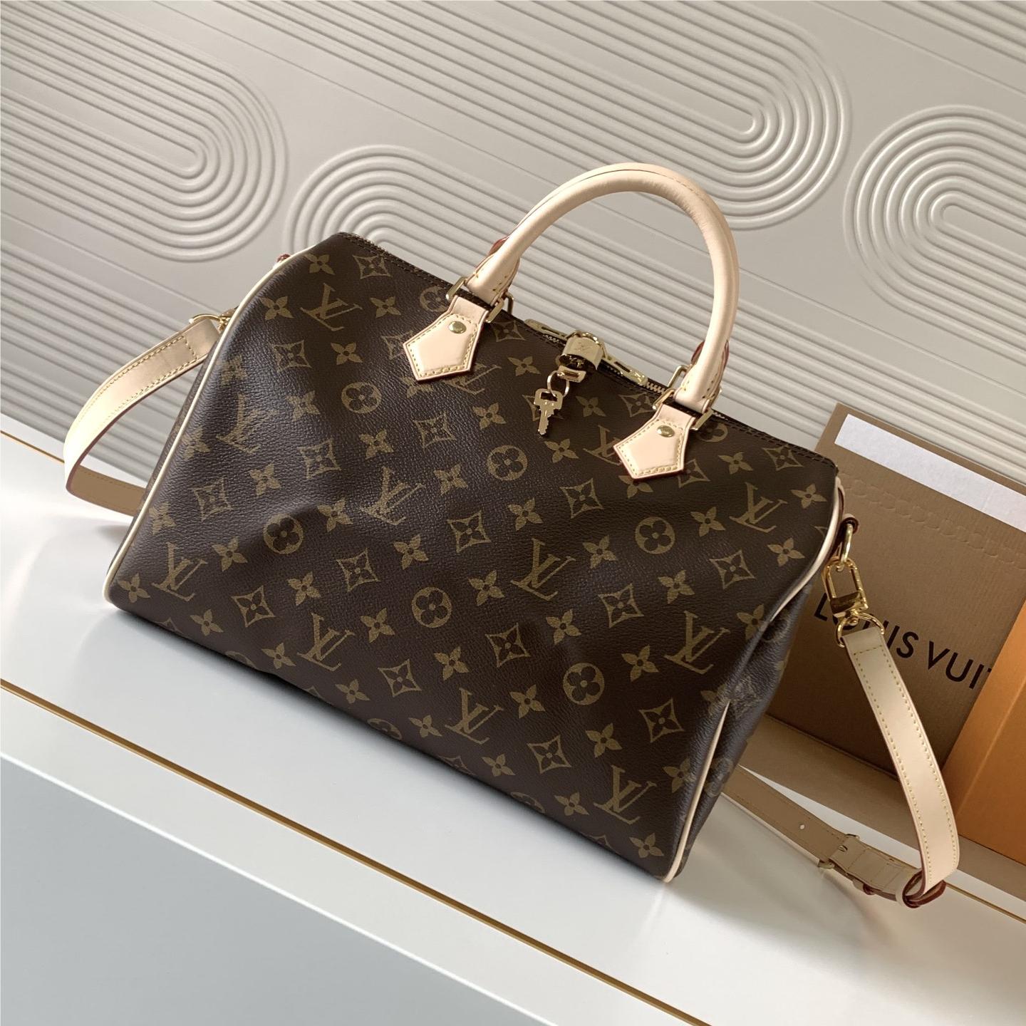 Louis Vuitton Speedy 30 Medium Bag in Textured Canvas Louis Vuitton Speedy 30 Medium Bag in Textured Canvas