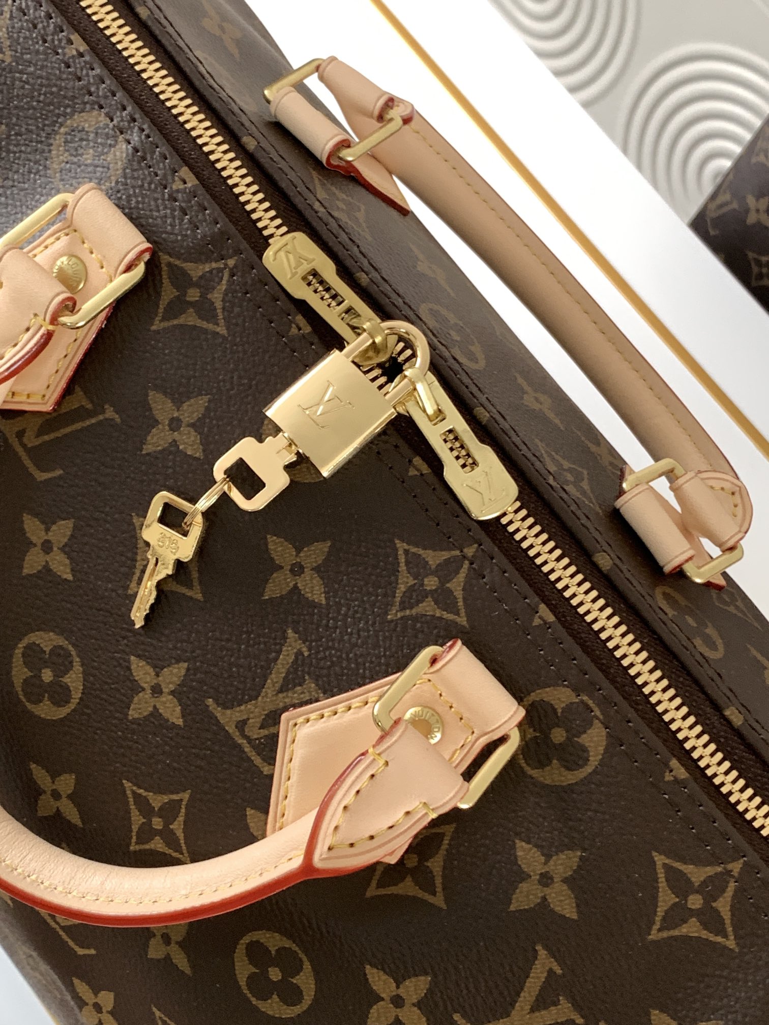 Louis Vuitton Speedy 30 Medium Bag in Textured Canvas Louis Vuitton Speedy 30 Medium Bag in Textured Canvas