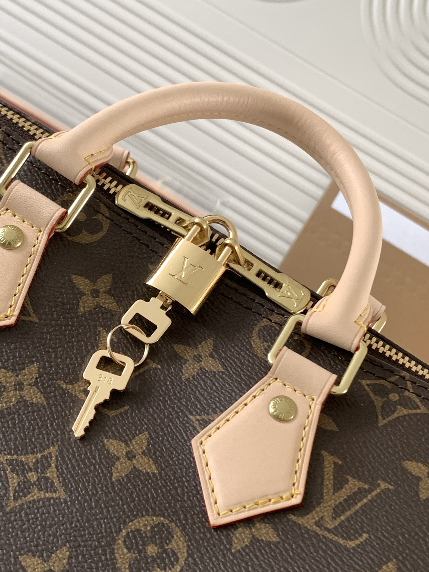 Louis Vuitton Speedy 30 Small Bag in Textured Canvas Louis Vuitton Speedy 30 Small Bag in Textured Canvas