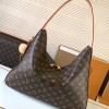 Louis Vuitton LOOP Large Classic Canvas Textured Half Moon Bag Louis Vuitton LOOP Large Classic Canvas Textured Half Moon Bag