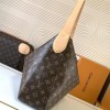 Louis Vuitton LOOP Large Classic Canvas Textured Half Moon Bag Louis Vuitton LOOP Large Classic Canvas Textured Half Moon Bag