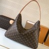 Louis Vuitton LOOP Large Classic Canvas Textured Half Moon Bag Louis Vuitton LOOP Large Classic Canvas Textured Half Moon Bag