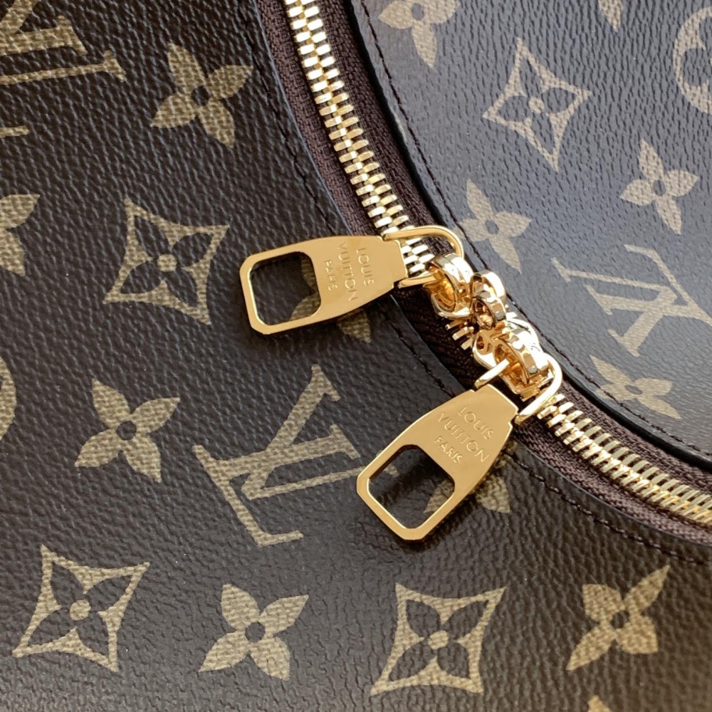 Louis Vuitton LOOP Large Classic Canvas Textured Half Moon Bag Louis Vuitton LOOP Large Classic Canvas Textured Half Moon Bag