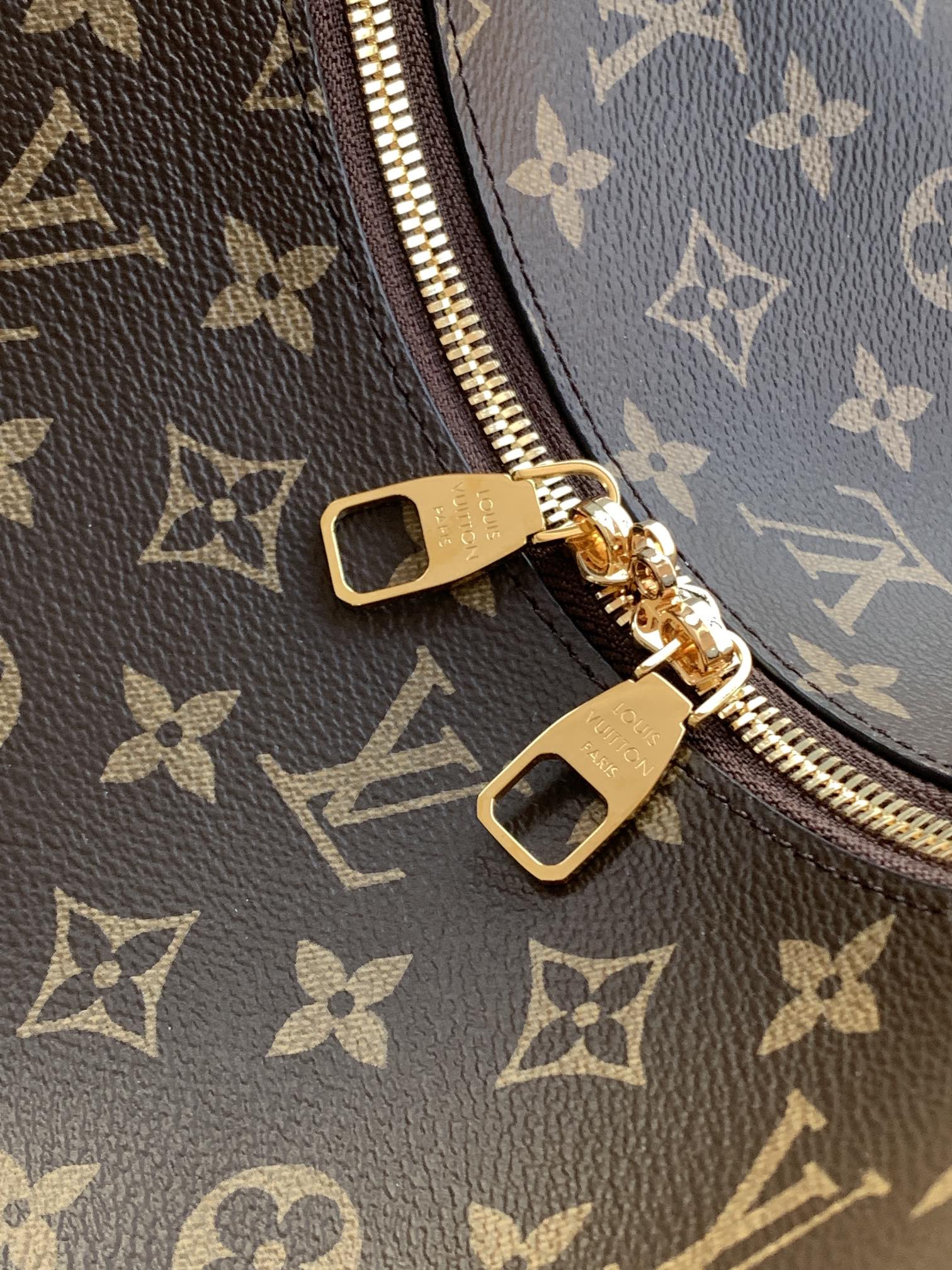 Louis Vuitton LOOP Large Classic Canvas Textured Half Moon Bag Louis Vuitton LOOP Large Classic Canvas Textured Half Moon Bag