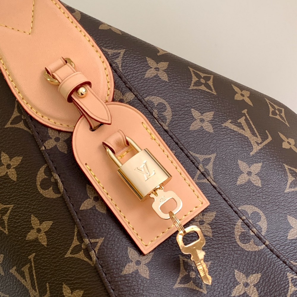 Louis Vuitton LOOP Large Classic Canvas Textured Half Moon Bag Louis Vuitton LOOP Large Classic Canvas Textured Half Moon Bag
