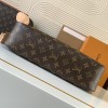 Louis Vuitton LOOP Medium Classic Canvas Textured Half Moon Bag Louis Vuitton LOOP Medium Classic Canvas Textured Half Moon Bag