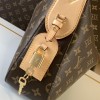 Louis Vuitton LOOP Medium Classic Canvas Textured Half Moon Bag Louis Vuitton LOOP Medium Classic Canvas Textured Half Moon Bag